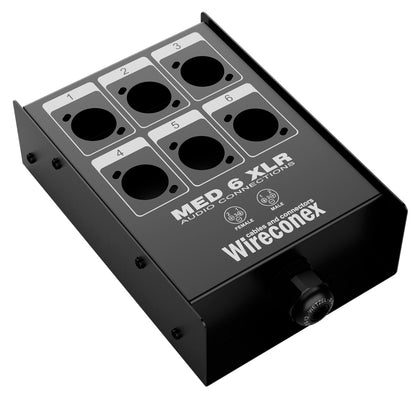 Painel Para Multicabos Sem Conectores 6 Vias Xlr Wireconex [F108]