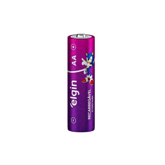 Pilha Recarregável Elgin Aa 2700mah Blister Com 04 Unidades [F108]