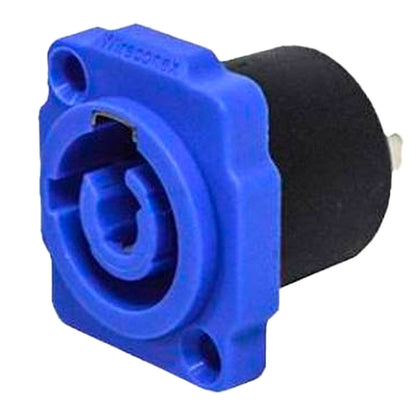 Conector De Ac-in Painel Wc 1823 4un Azul  Wireconex [F108]