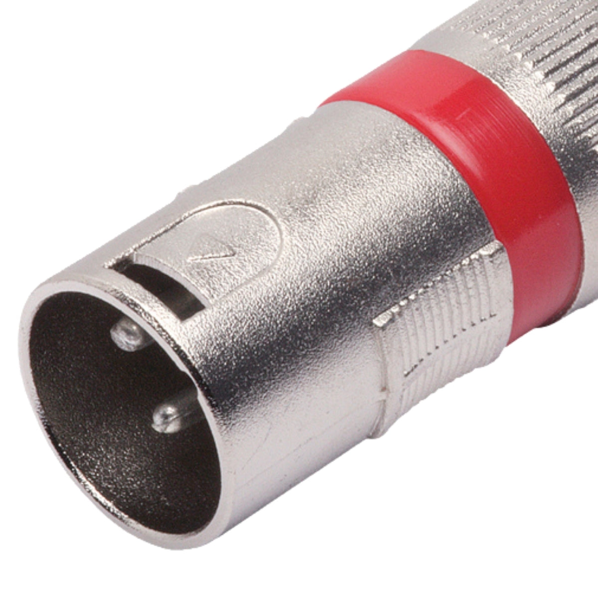 Conector Xlr Macho Linha Vermelho Metalico Storm 05 Unidades [F108]