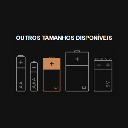 2 Pilhas Alcalinas C Duracell [F108]
