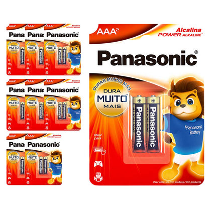 18 Pilhas Alcalinas Aaa Panasonic (9 Cart)