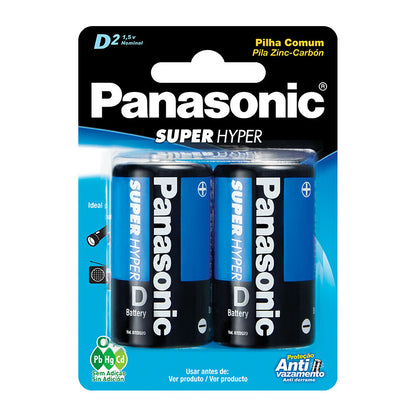 18 Pilhas Comum D Panasonic (9 Cart)