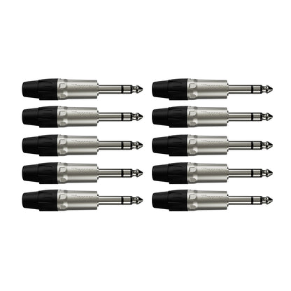 Conector P10 Stereo Macho Wc 1123 Wireconex 10 Unidades [F108]