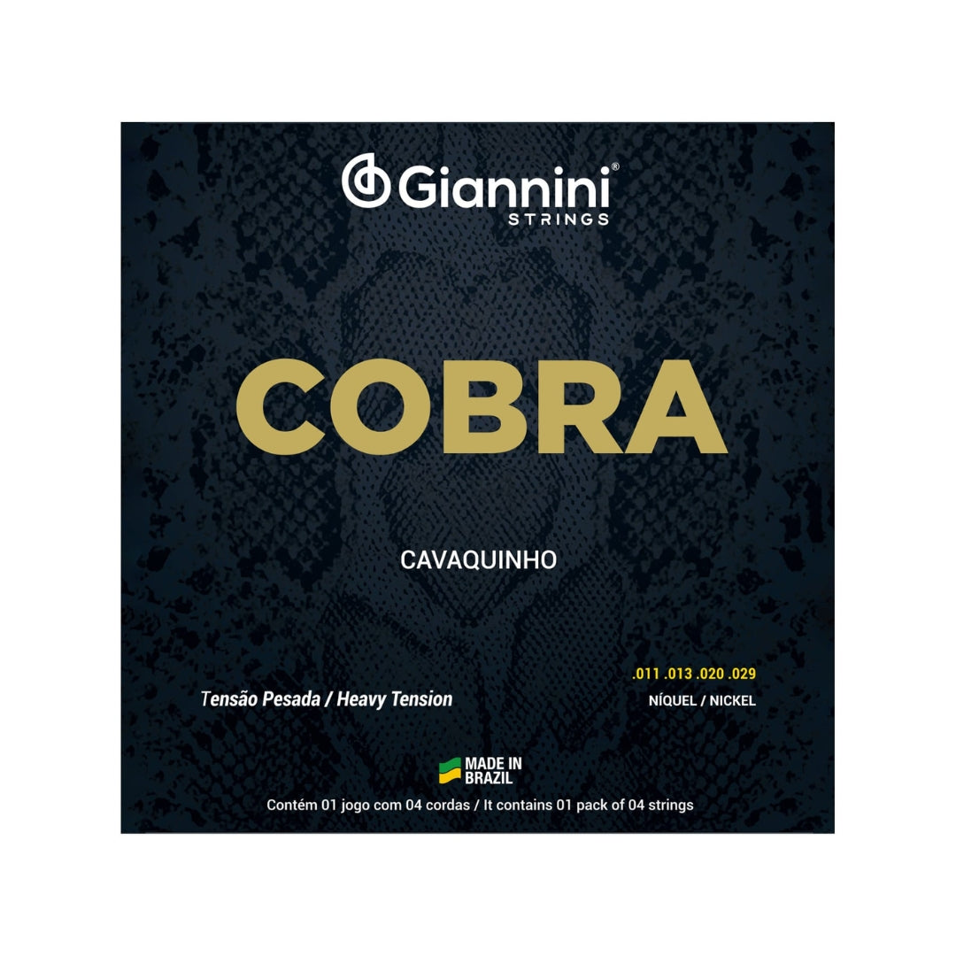 Encordoamento P/cavaquinho Giannini Cobra Niquel Pesada Gescp [F108]