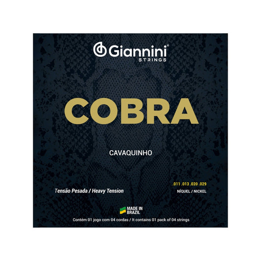 Encordoamento P/cavaquinho Giannini Cobra Niquel Pesada Gescp [F108]