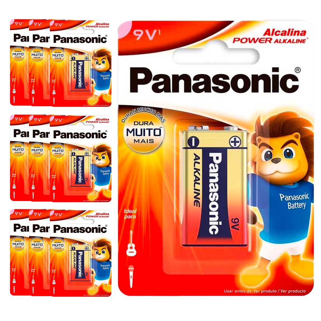 100 Baterias Alcalinas 9v Panasonic