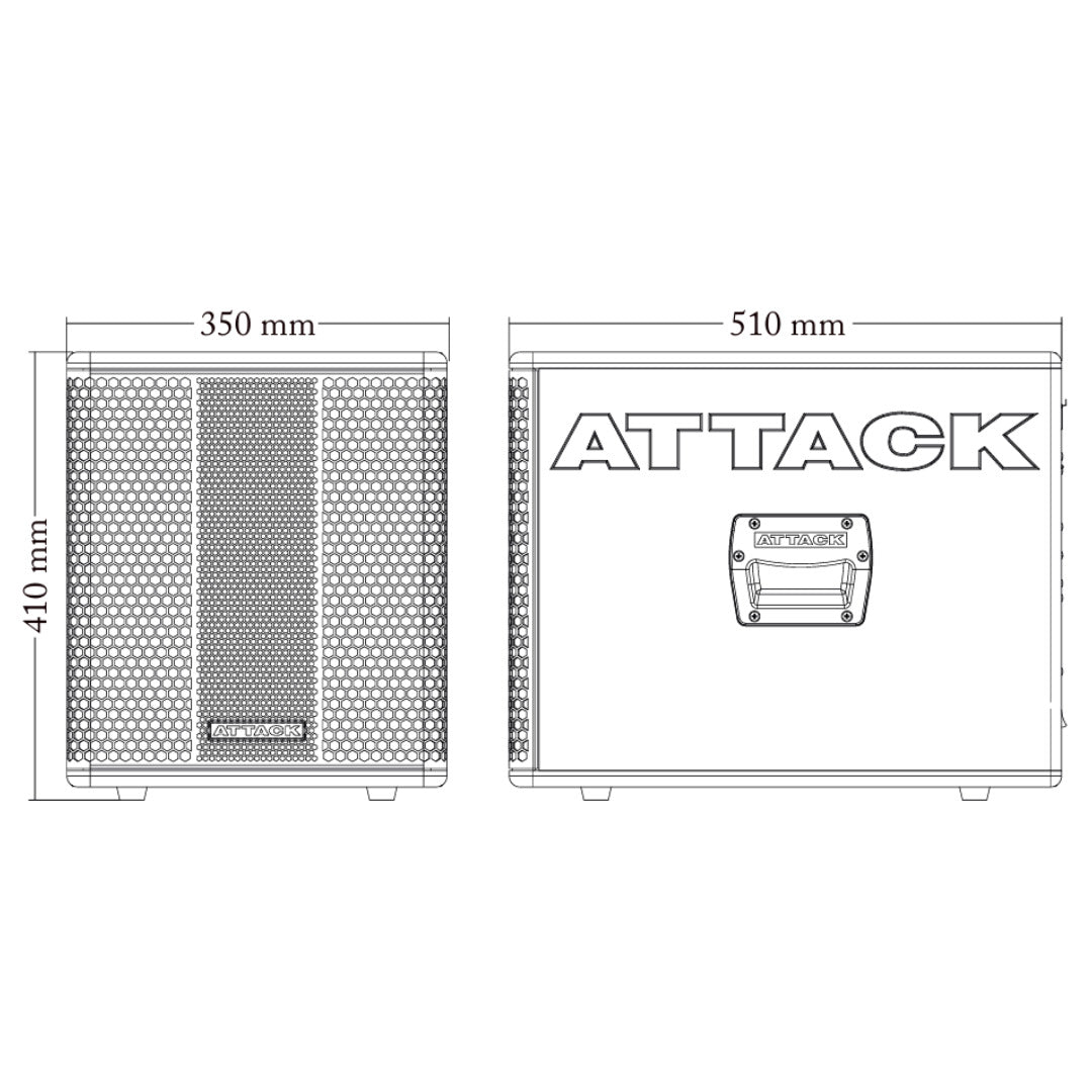Subwoofer Versa Red Attack Vss110a - Caixa Ativa / Amplificada 10 Polegadas [F108]