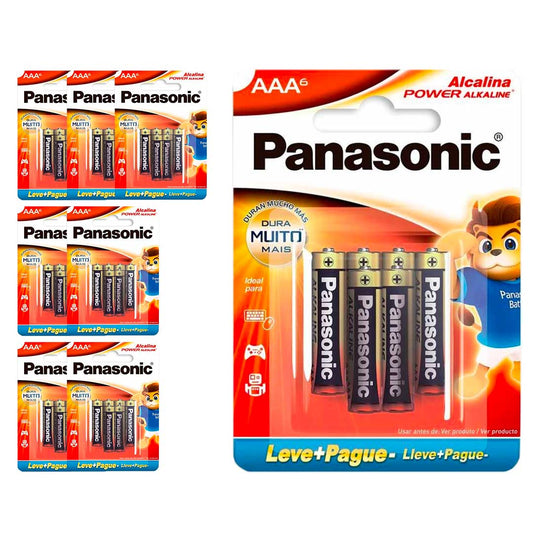 48 Pilhas Alcalinas Aaa Panasonic (8 Cart)