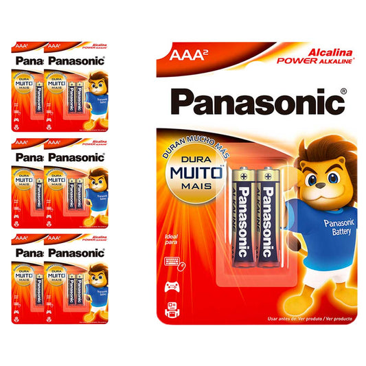 14 Pilhas Alcalinas Aaa Panasonic (7 Cart)