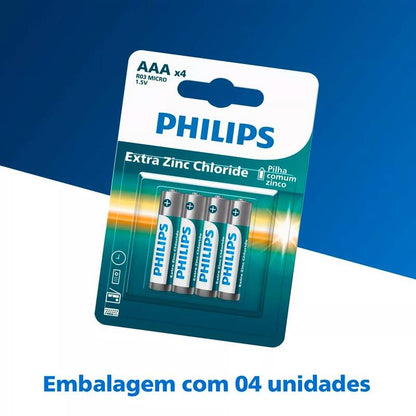 Pilha Zinco Aaa R03l4b/59 Philips [F108]