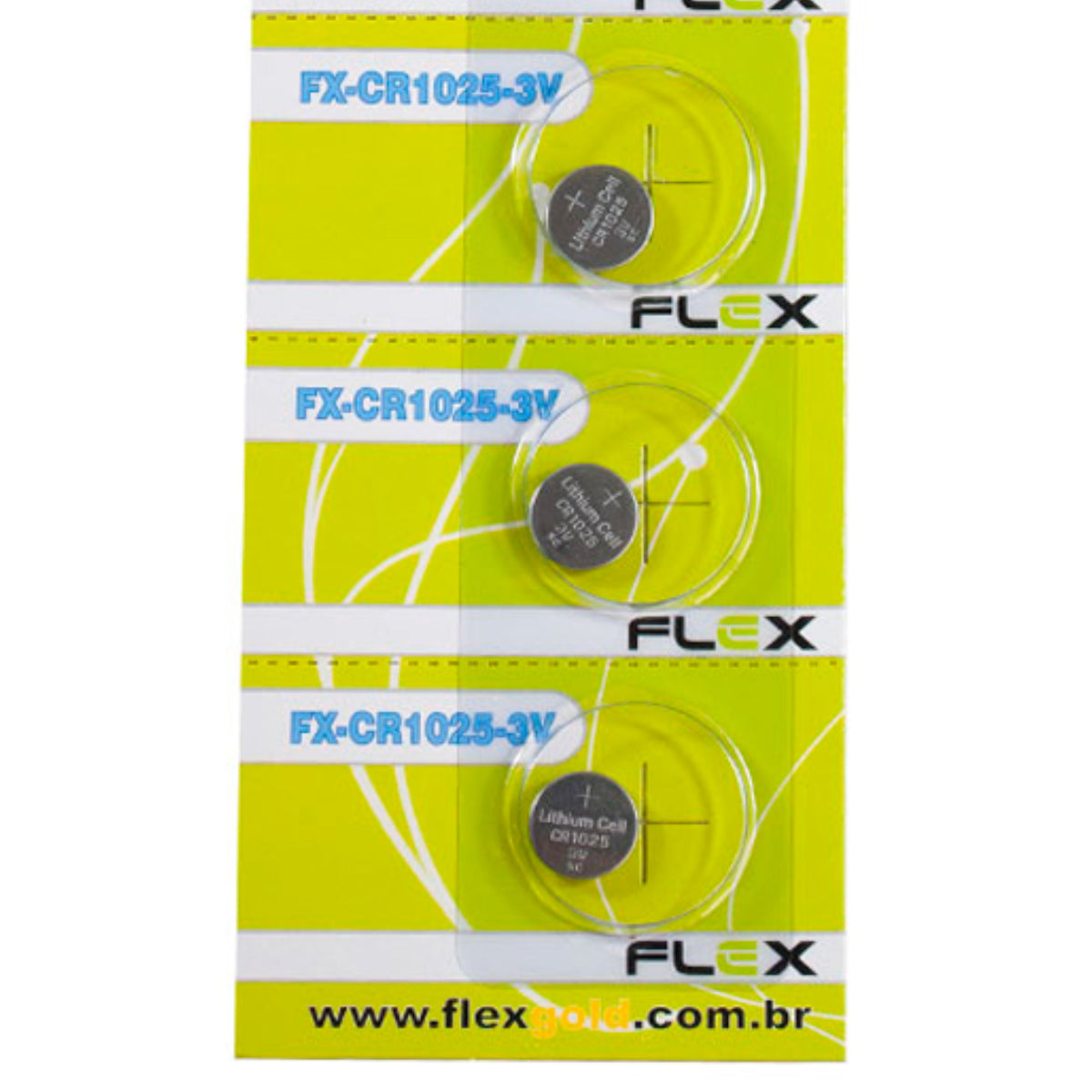 Bateria Cr1025 Cartela Com 5 Unidades Flex [F108]