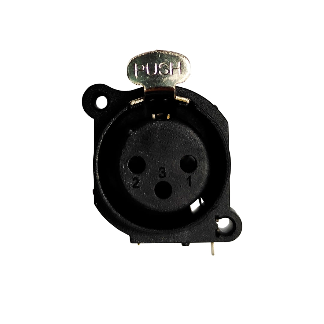 Kit 04 Conectores Xlr Femea P/ Pci 3 Polos Wc 4046 Wireconex [F108]