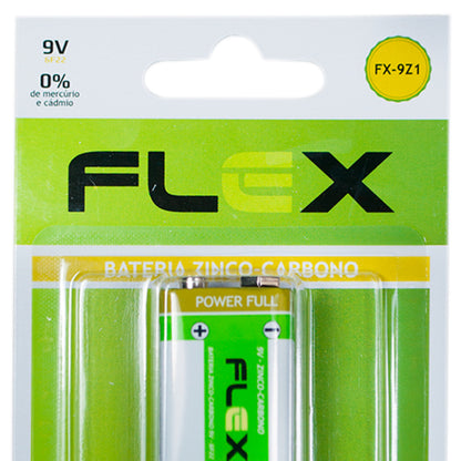 Bateria 9v Zinco Unidade Flex [F108]