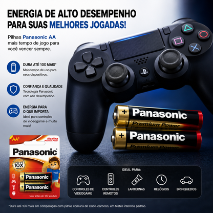 PILHA ALCALINA AA PANASONIC C/ 20 UNIDADES