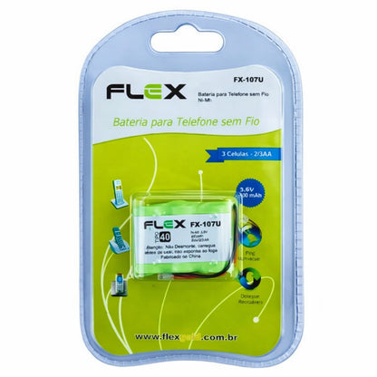 Bateria Telefone Sem Fio Fx107u 3,6v 400mah Flex [F108]