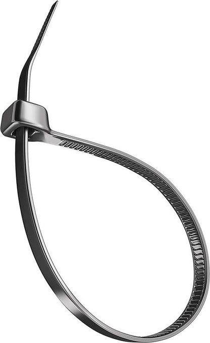 Abracadeira Nylon Pa66 Grd Preto Uv 4.8x300 P10 - 10 Unidades [F108]