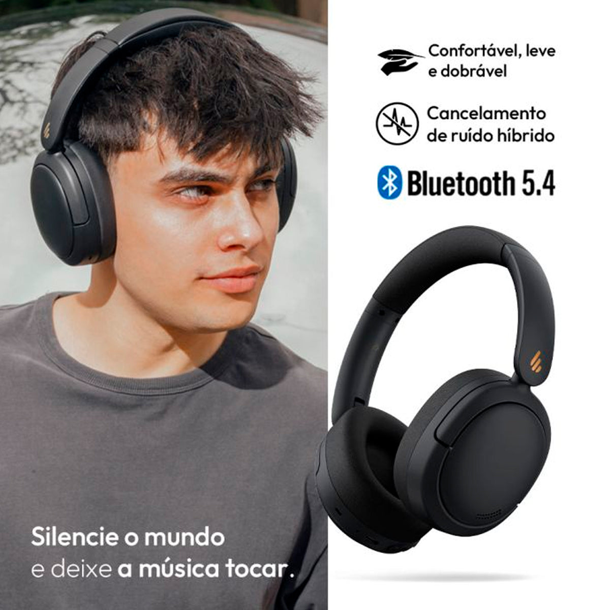 Fone De Ouvido W800bt Pro Preto Edifier [F108]