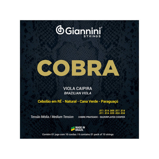 Encordoamento Viola Giannini Cobre Prateado Media Gesvm [F108]