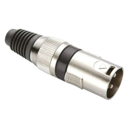 Conector Xlr Macho Linha Preto Metalico Storm  05 Unidades [F108]