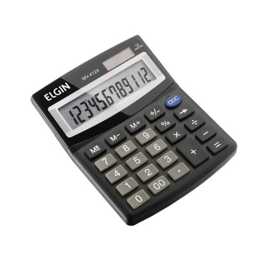 Calculadora Mesa Visor 12 Dig. Mv4124 Elgin [F108]
