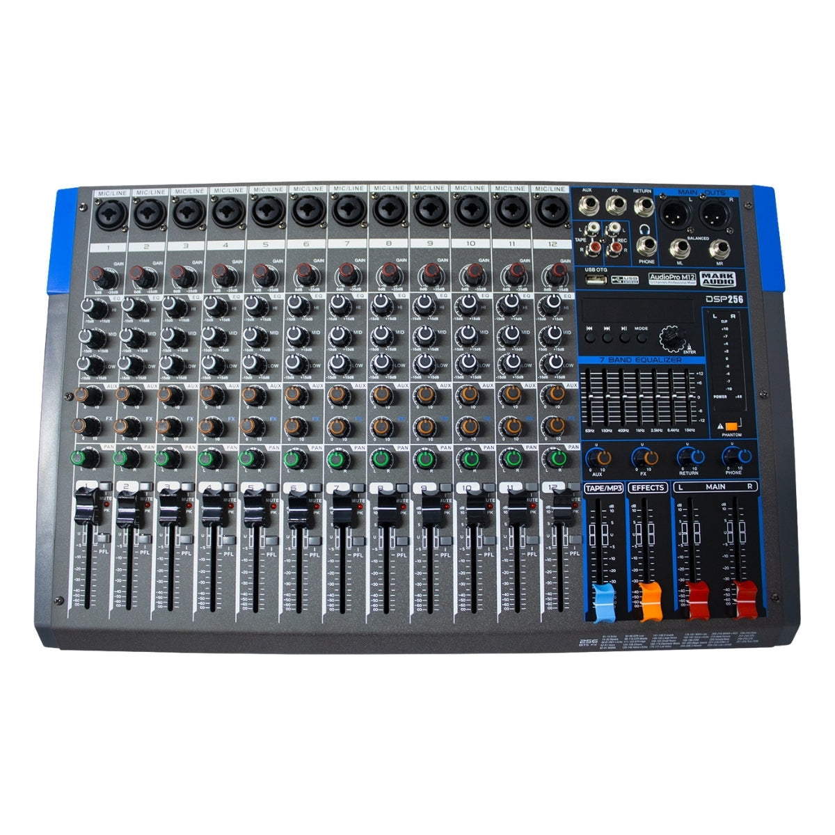 Audio Pro M12 - Mixer Mark Audio 12 Canais [F108]