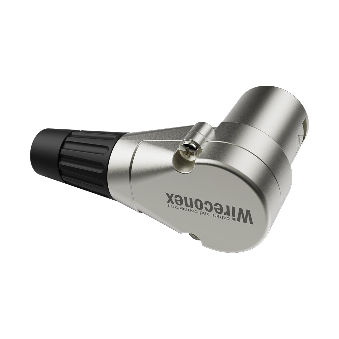 Kit 02 Conectores Xlr Macho 90 Graus Wc2053 Wireconex [F108]
