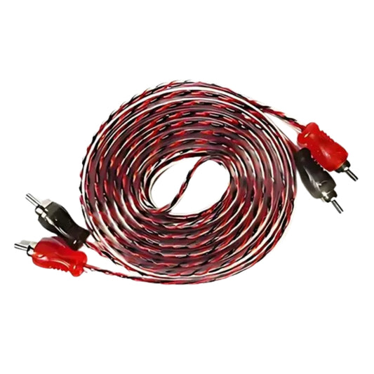 Cabo 2 X 2 Rca Transparente Automotivo 5m Storm [F108]
