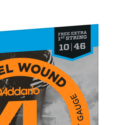Cordas Para Guitarra D Addario Xl Nickel Wound Exl110-b .010-.046 Com Corda Extra Pl010 [F108]