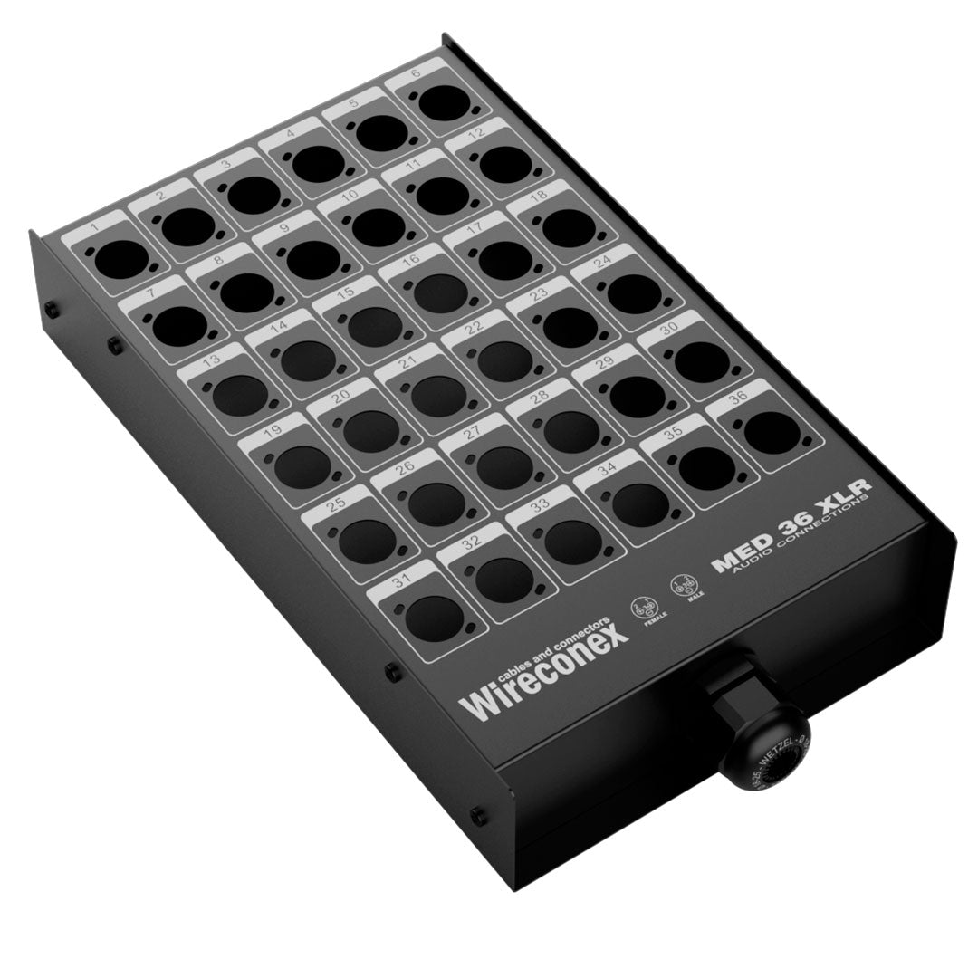 Painel 36 Xlr Sem Conectores Med2 36 1sn Wireconex [F108]