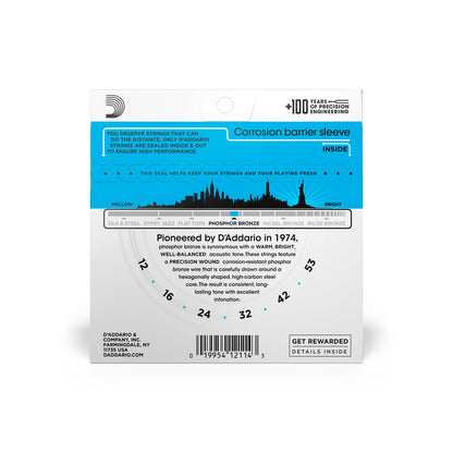 Cordas Para Violão Aço D Addario Phosphor Bronze Ej16 .012-.053 [F108]