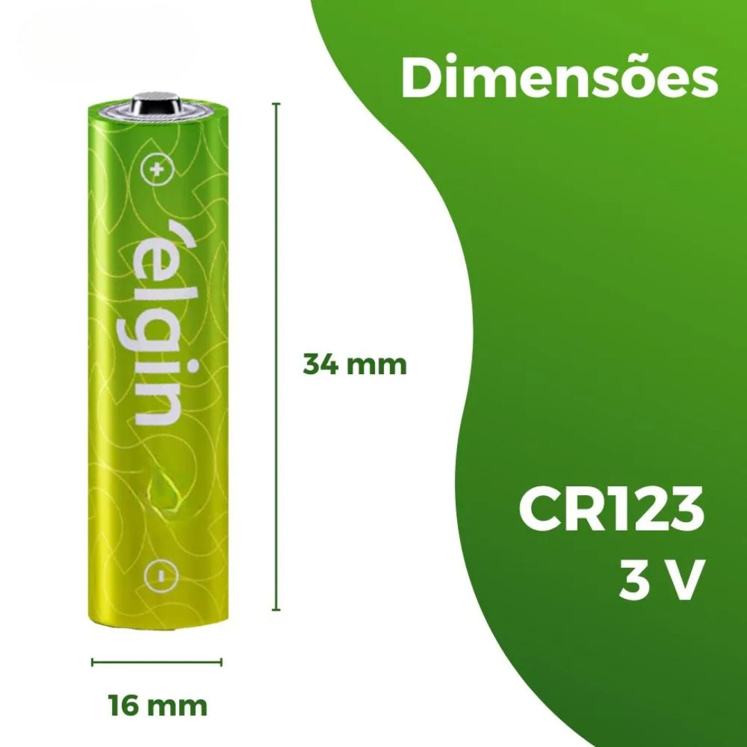 Bateria Cr123 Elgin [F108]