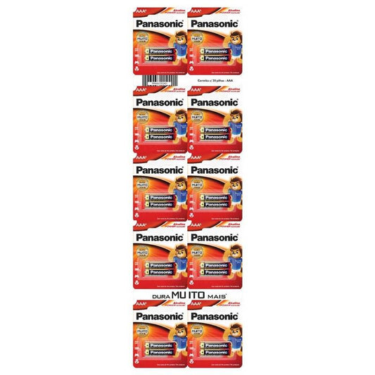 Pilha Alcalina ""aaa"" Ct-20 Panasonic Lr03-2bt480 [F108]