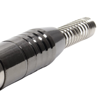 Conector Linha Rca Macho Niquel Preto Com Mola Storm 10 Unidades [F108]