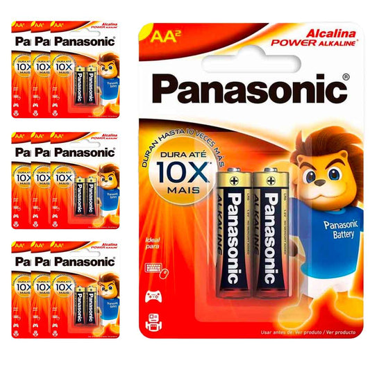 20 Pilhas Alcalinas Aa Panasonic (10 Cart)