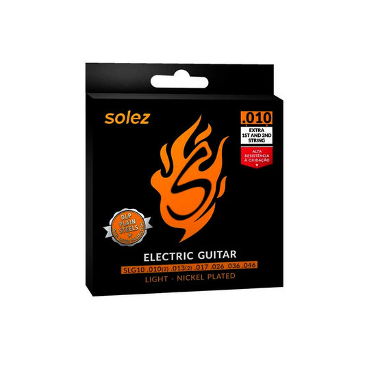Encordoamento Para Guitarra Solez 0.010" Slg10 [F108]