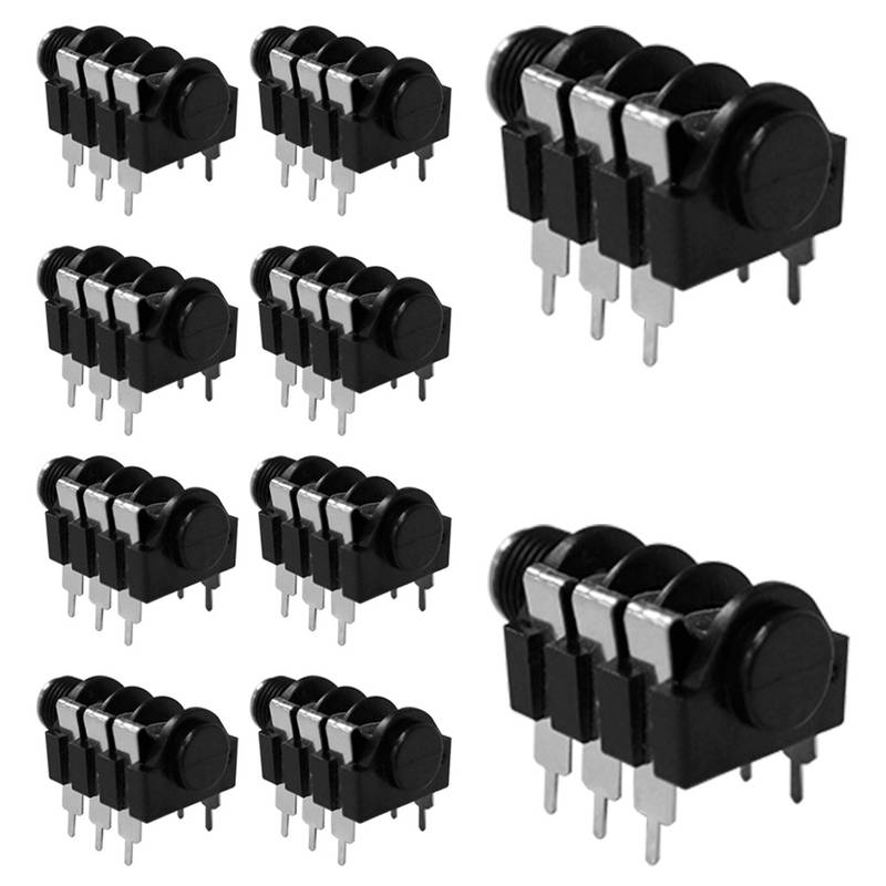 Kit 10 Conectores P10 Stereo Femea Painel Wc 345 Wireconex [F108]