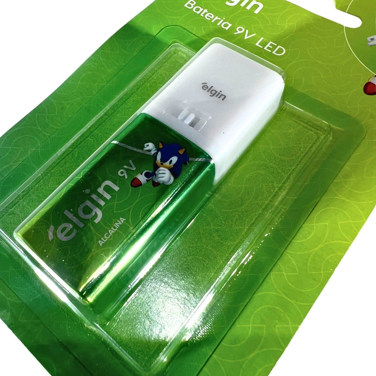 Bateria 9v Alcalina Com Lanterna Elgin [F108]