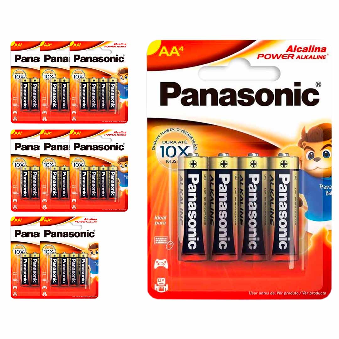 36 Pilhas Alcalinas Aa Panasonic (9 Cart)