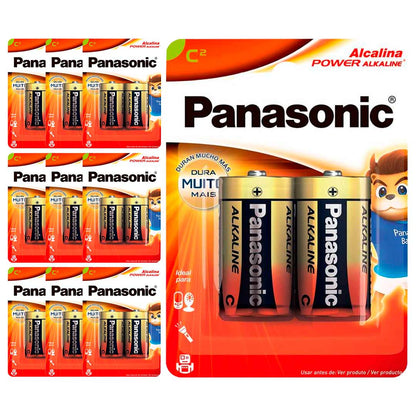 20 Pilhas Alcalinas C Panasonic (10  Cart)