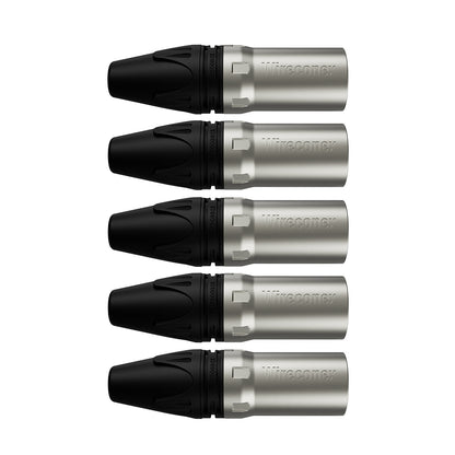 Conector Xlr Macho Wc 1013 Ml Bk Ni 3p Cabo Wireconex 05 Unidades [F108]