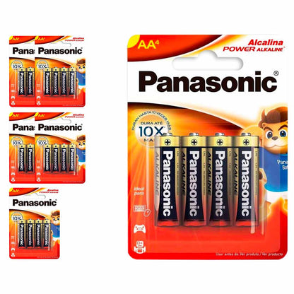24 Pilhas Alcalinas Aa Panasonic (6 Cart)