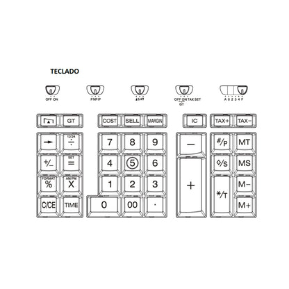 Calculadora Térmica Impressão 12 Dígitos Pr5400t Usb Procalc [F108]