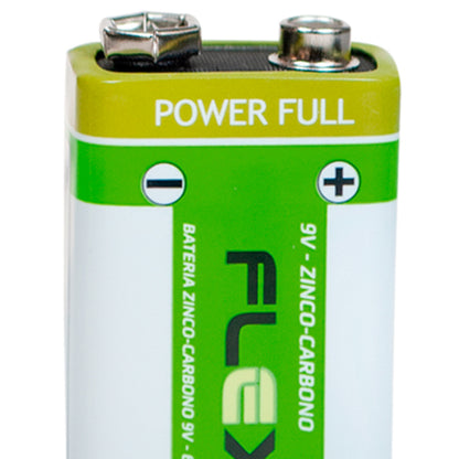 Bateria 9v Zinco Caixa Com 50 Unidades Flex [F108]