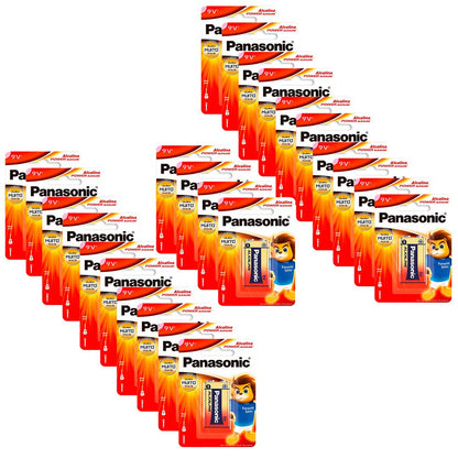 Bateria Alcalina 9V Panasonic 24 unidades