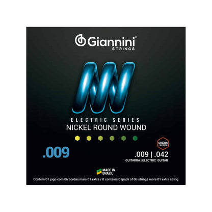 Encordoamento Giannini P/guitarra Niquel 0.009 Geegst.9 [F108]