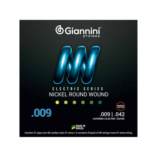 Encordoamento Giannini P/guitarra Niquel 0.009 Geegst.9 [F108]