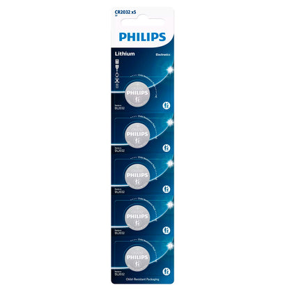 5 Baterias Cr2032 Philips [F108]