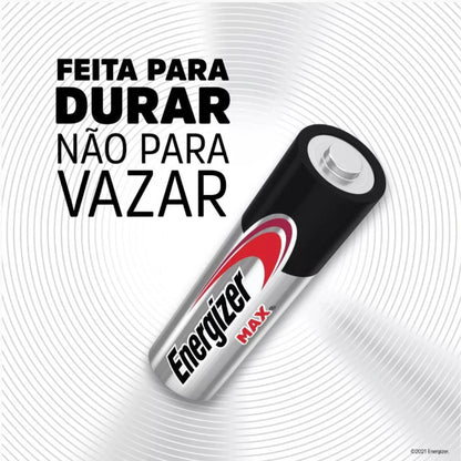 Pilha Alcalina Max Aaa Cart 8 Sm-96 Energizer [F108]