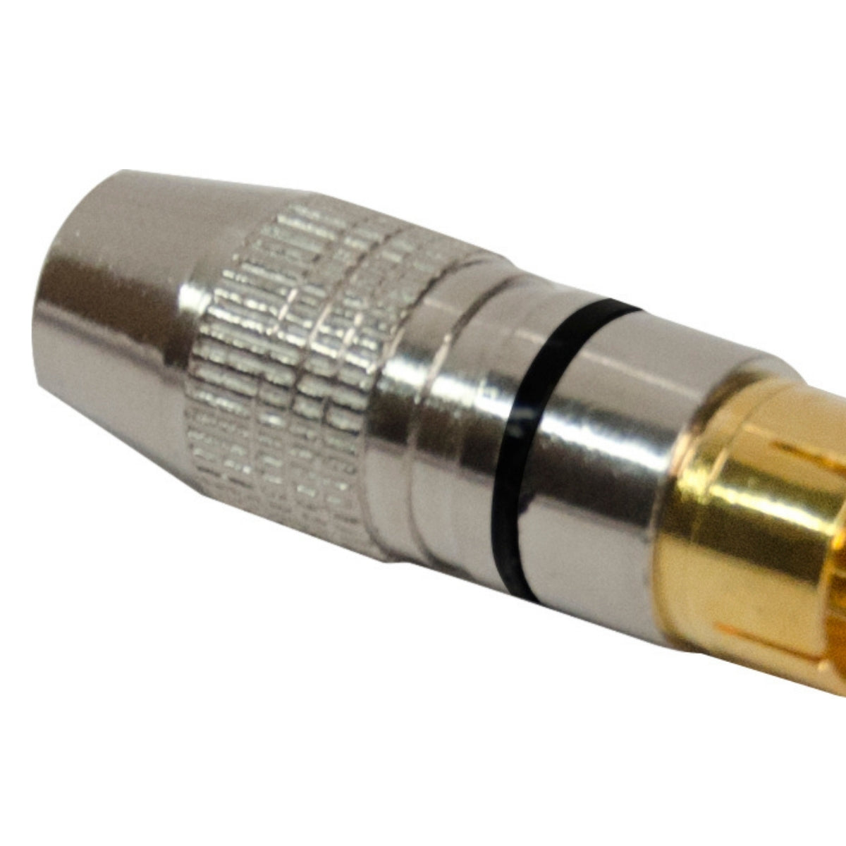 Conector Linha Rca Macho Profissional Preto Storm 10 Unidades [F108]